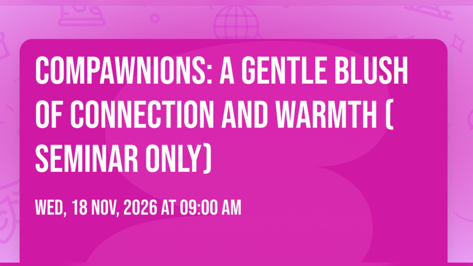 Compawnions: A Gentle Blush and Connection of Warmth cover
