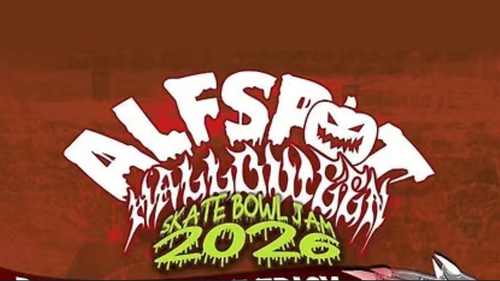 Alfspot Halloween Skate Bowl Jam 2026 cover