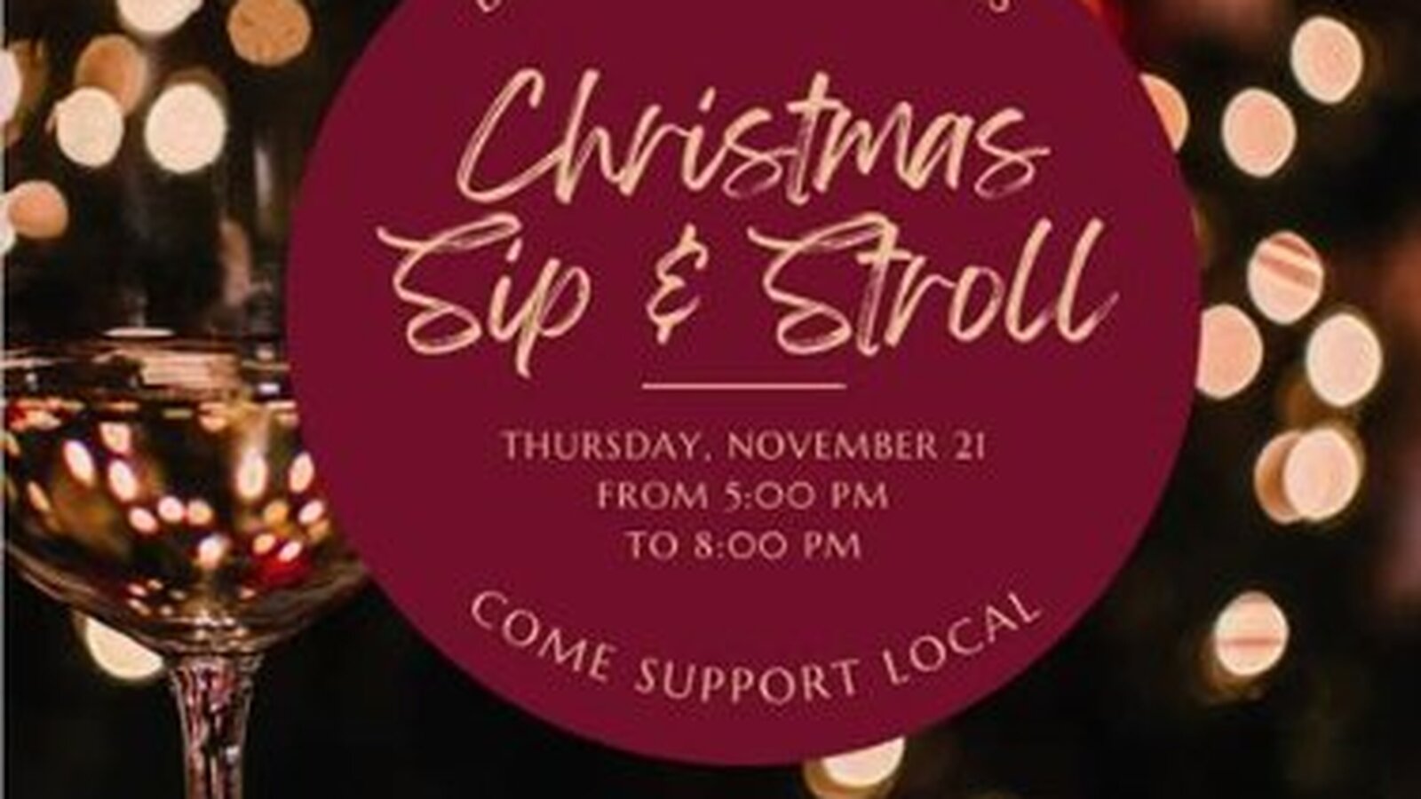 SIP and Stroll: An Early Christmas Bazaar cover