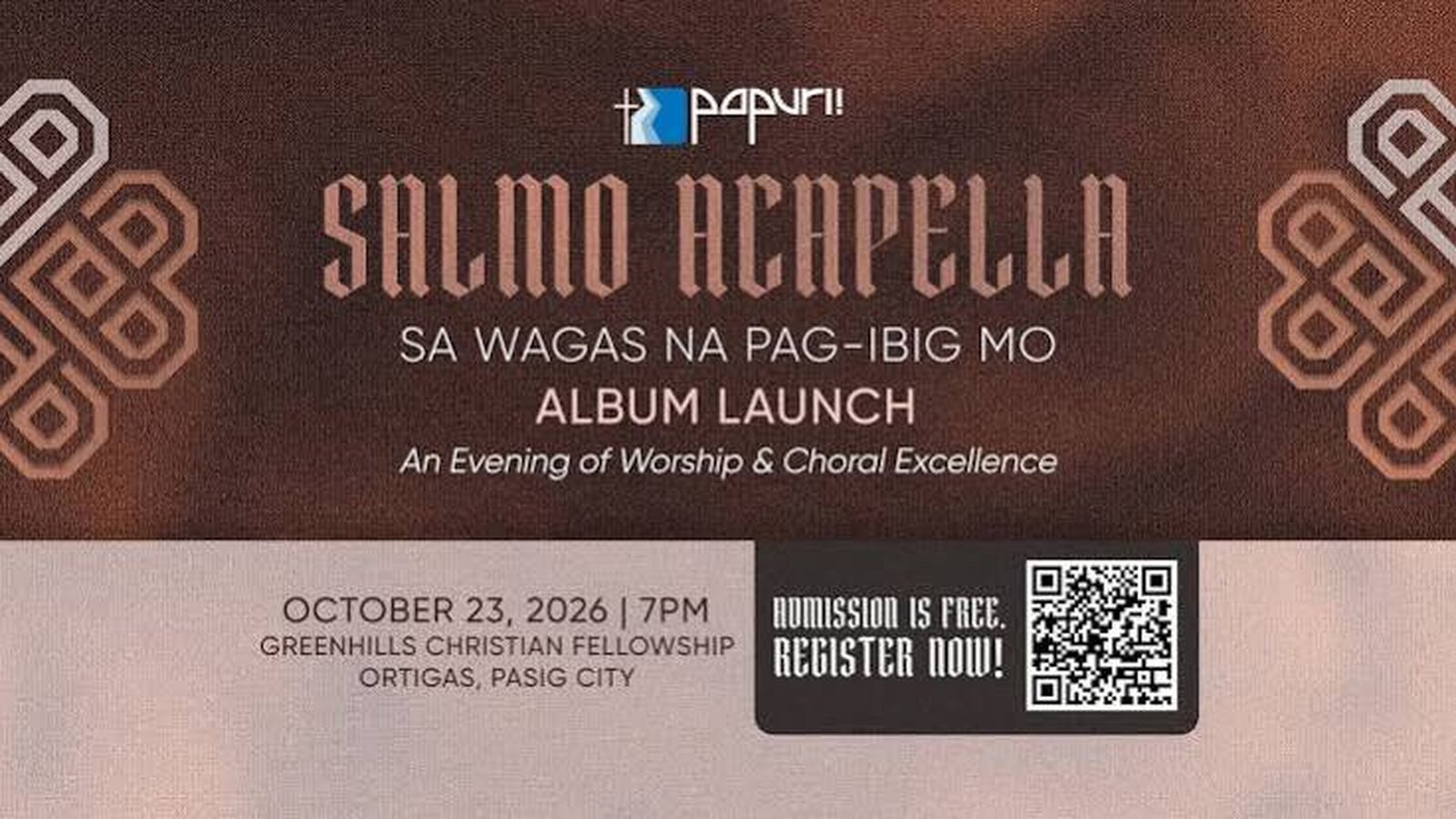 PAPURI! Salmo A Capella: Sa Wagas na Pag-ibig Mo cover